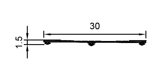 Vedante para perfil FIL-46